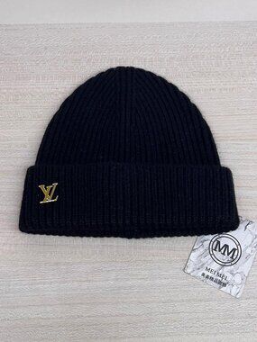 Louis Vuittοn Black Knitted Beanie